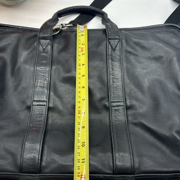 Tumi Black Super Soft Leather Briefcase BP6641B - Picture 15 of 16